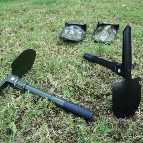 Garden Tools Military Portable Folding Shovel Multifunction Stainless Steel Survival Spade Trowel Camping Outdoor Cleaning Tool