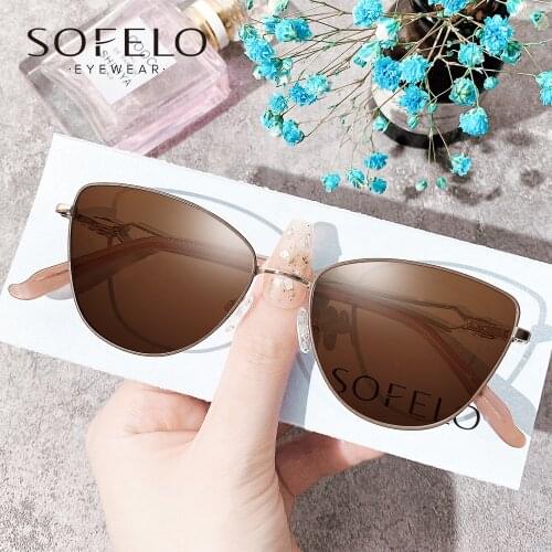 Fashion Cat Eye Optical Sun Glasses For Women Polarized Prescription Sunglasses Female Progressive Bifocal Multifocal Eyewear