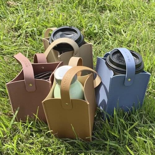 Beverage Tote Bag Accompanying Cup Holder Environmentally Friendly Bright Milk Tea Messenger Tylish Convenient Economic