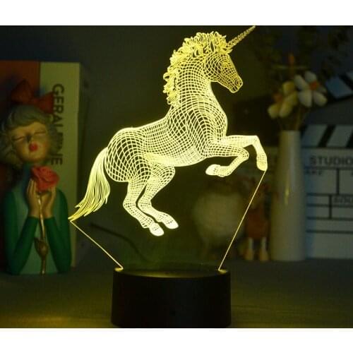 3D LED Night Light Cute Funny Fox Kinds Bedroom Decoration Lamps For Holidays Bedside Table Lamp Bedroom Decoration Atmosphere