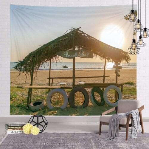 Fresh Green Nordic Plant Tree Leaf Tapestry Beach Towel Home Textile Dorm Room Decor Wall Hanging Farmhouse Tapestry Bedspread