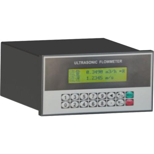 Panel mount ultrasonic flow meter TUF-2000SS Liquid Digital Flowmeter TM-1 Transducer DN50-700mm