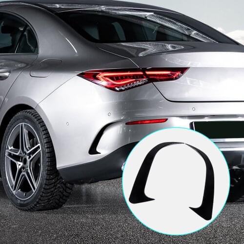 Uxcell 1 Pair Car Rear Bumper Lip Spoiler Splitter Air Vent Outlet Cover Trim for Mercedes-Benz CLA250 CLA45 CLA200