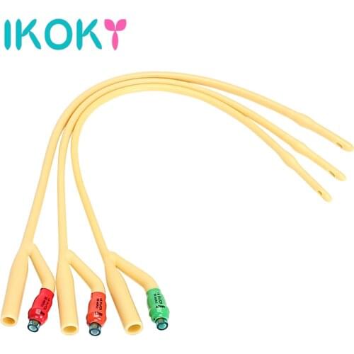 IKOKY Double Hole Male Masturbator Urethral Stretching Penis Plug Sex Toys for Men Disposable Urethral Dilators Catheters Sounds