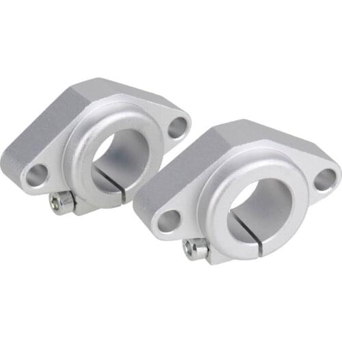 Aluminum CNC Router Linear Motion Rail Support Guide Rod Shaft Bearing SHF20 20mm Dia Pack of 2