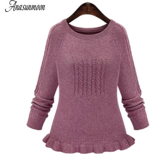 Женские вязаные пуловеры ANASUNMOON China At AliExpress