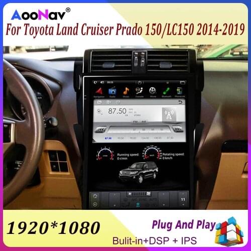 Car Radio Multimedia Player FOR Toyota Land Cruiser Prado/LC150/ PRADO 150 2014-2019 Car GPS Navigation Tape Recorder Head Unit