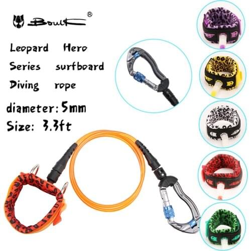 Boulk outdoor sports underwater flexible diving anti loss rope high quality orange diving safety rope anti lost artifact