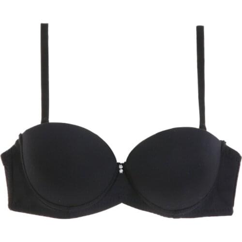 Sexy Lingerie Padded Push Up Bra Women Underwear Solid Seamless 1/2 Cup Bra Underwire Dropshipping