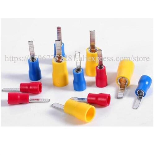 DBV1.25-10/DBV1.25-11 0.5-1.5mm2 DBV1.25-14/18 22-16AWG 19A copper Insulated blade terminal wire connectors automotive cable