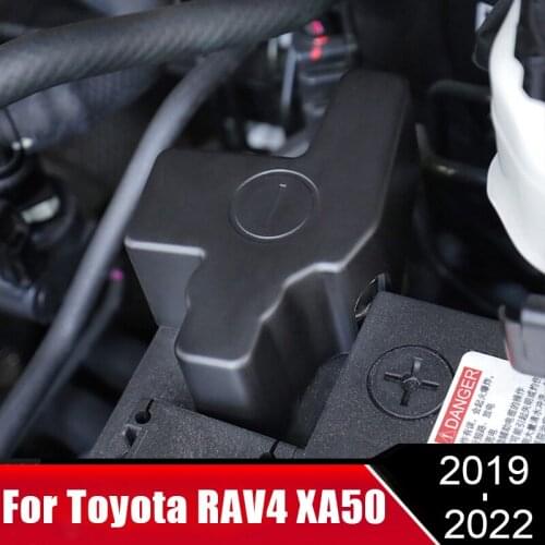 For Toyota RAV4 XA50 2019 2020 2021 RAV 4 ABS Car Engine Battery Anode Negative Electrode Terminal Protection Cover Accessories