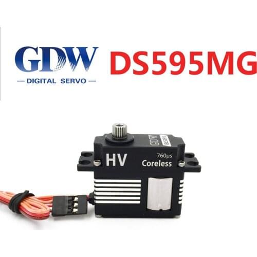 GDW DS595MG Narrow Frequency Lock Tail Medium Steering Gear Yato 470l TG520 XL520