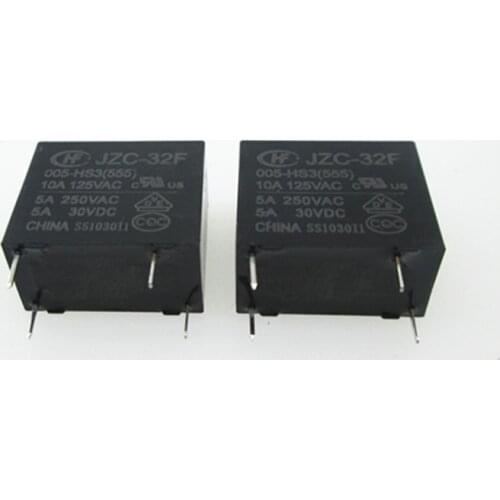 HOT NEW relay JZC-32F-005-HS3 HF32F JZC-32F-005-HS3-5VDC JZC-32F 005-HS3 005-HS3-5VDC 5VDC DIP4 50pcs/lot