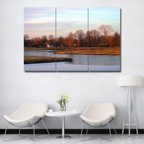 HD modern decorative painting autumn wood oil painting wall art canvas painting poster and printed for living room decoration p