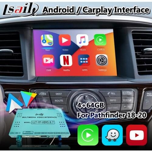 Android 9.0 Car GPS Navigation for Pathfinder 2018-2020 Year , Multimedia Video Interface Upgrade Original Screen