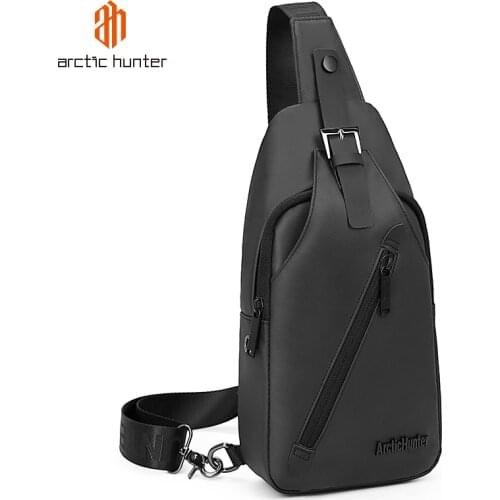 ARCTIC HUNTER Classic Sport Single Bag for Men Large Capacity Chest Bags Waterproof Pack Male Crossbody Bags Flap Pouch Bolsos