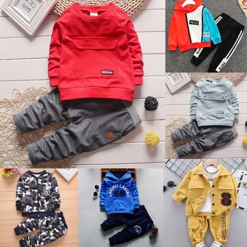 Children Boys Clothing set Fashion Baby Jacket Pants Kids Outfits Spring Autum Suits Toddler Tracksuits for Boy 1 3 4 5 7 Years