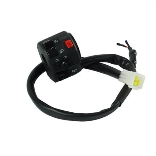 Left Right 7Pin Connetor ON/OFF Button Connector Push Button Switch Motorcycle Switches Handlebar Switches Motorbike Accessories