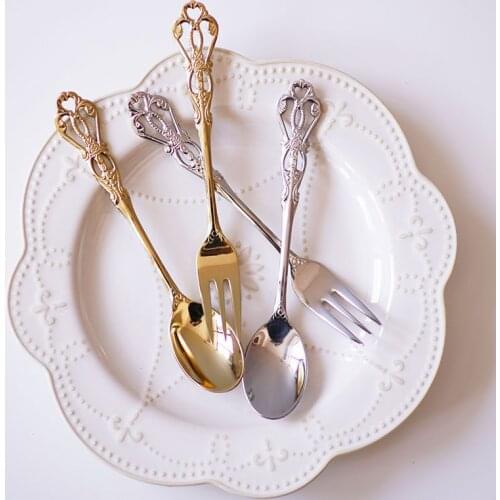 Long Handle Stainless Steel Dessert Ice Cream Tea Coffee Spoon Diamond Flatware Magic Wand Gold Crystal Mixing Spoon