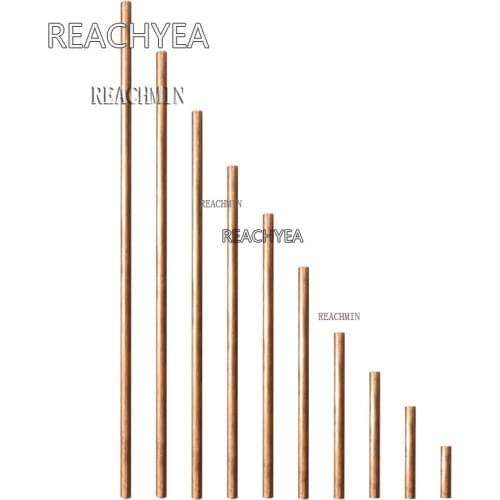 Dia.10mm T2 Copper Round Bar Copper Rod Milling / Welding / Metalworking 600mm/500mm/400mm/300mm/250mm/200mm/150mm/100mm/50mm