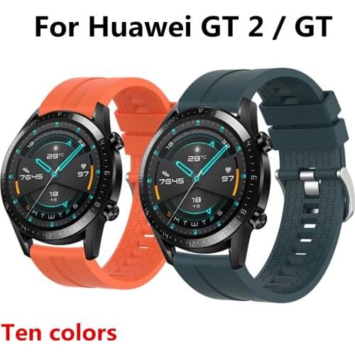 Soft Silicone Bracelet For Huawei Watch GT 2 Smart Watch Band For GT Active Sports Magic Wristband For Garmin Vivoactive4 Strap