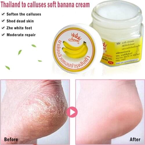 Natural Remover Dead Skin Banana Oil Anti-Drying Crack Foot Cream Repair Heel Cracked Cream Skin Hand Feet Care TSLM1