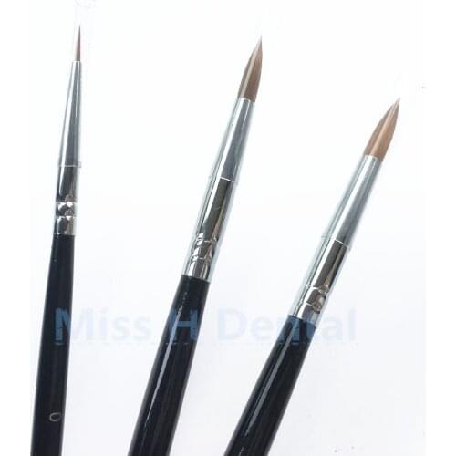 New 3pcs Dental Porcelain Brush Pen 0# / 7#/ 8# Dental Lab Equipment
