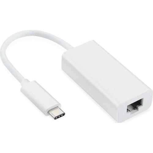 New Hot USB-C/TYPE-C to RJ45 Ethernet LAN Internet Cable Adapter for MACBook & TypeC Devices SMR88