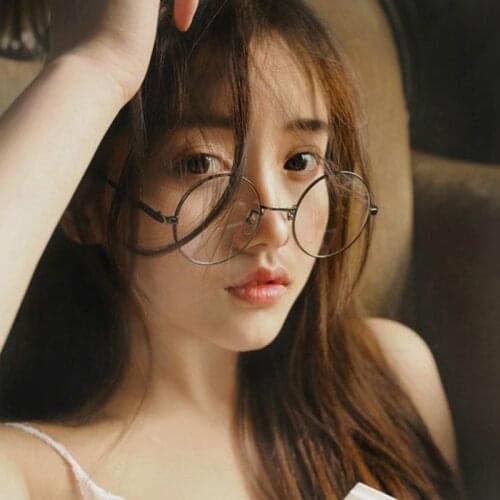 2020 New unisex round Myopia glasses for men women Metal frame glasses anti blue light Nearsighted Eyewear Glasses -1.0 -2.5