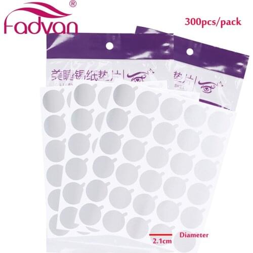 300Pcs/pack Disposable Waterproof Sticker Special Lash Glue Plate Pad Sticker Film Glue Tin Foil Pad Silver Patches