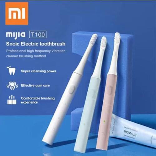 Original Xiaomi T100 Toothbrush Teeth Brush Heads Mijia T100 Electric Oral Deep Cleaning sonicare Toothbrush Two-speed Cleaning