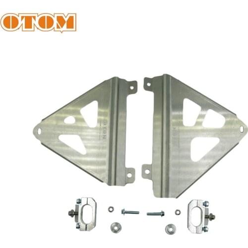 OTOM Motorcycle Radiator Guards-03 Aluminum Alloy Grille Water Tank Protection Silvery Frame For HONDA CRF250RX 2019 Motocross