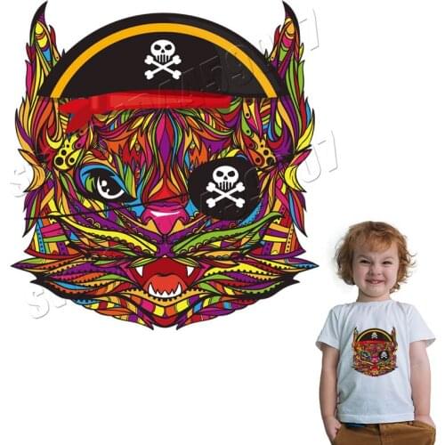 Popular Cat Parches Creative Personalized New Design Patches Washable Household Applique For T-Shirts Stickers