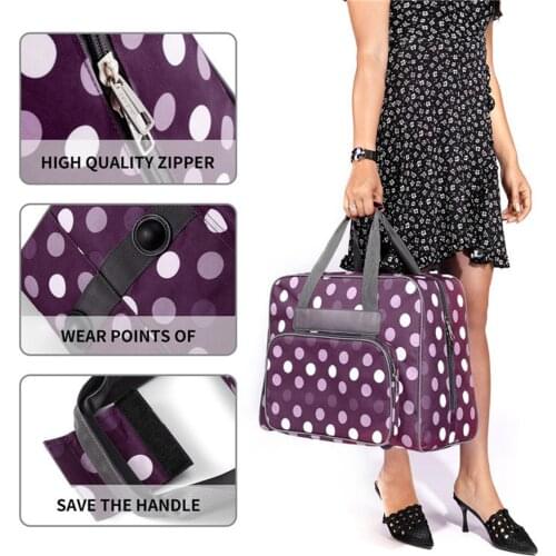 Portable Sewing Machine Carrying Case Foldable Travel Storage Waterproof Bag