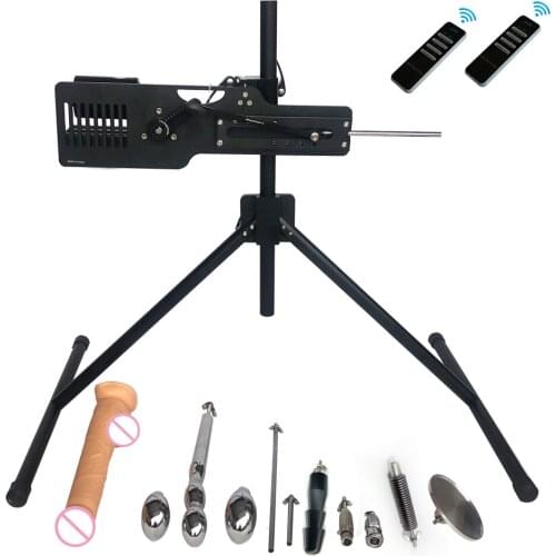 Floor-standing Large sex machine Extremely Quiet Powerful Thrusting Machine Wireless Remote Control Vibrator for Female or Male Masturbation Advanced 360 Degree Love Machine For Women And Men With Big Dildos Massage