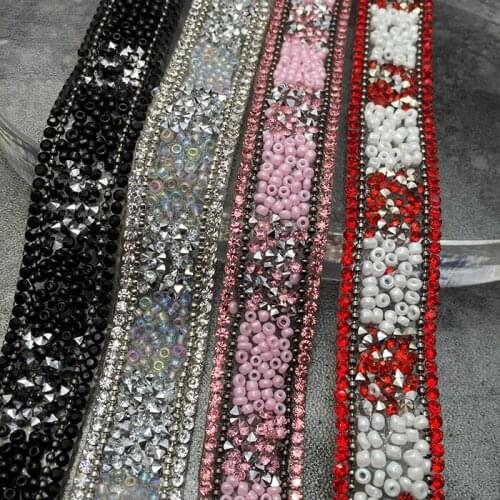 Gem lace bling rhinestone sticker sheets luxurious phone case decor Self Adhesive Scrapbooking Sticker shoes decoration 90cm