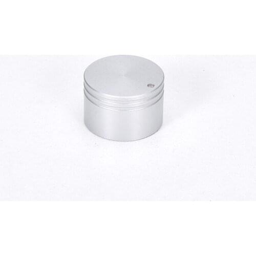 Silver Diameter 22mm high 15mm Cylindrical All aluminum solid audio amplifier volume Potentiometer knob
