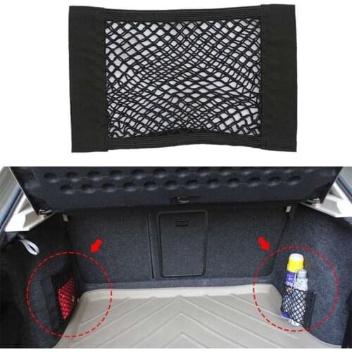 Mesh Trunk Car Organizer Net Goods Universal Storage Rear Seat Back Stowing Tidying Auto Accessories Travel Pocket Bag Network