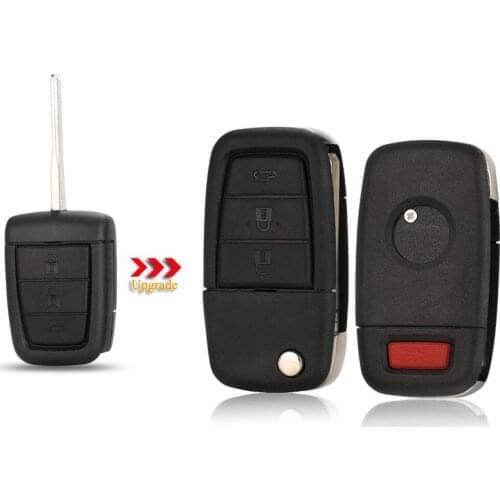 Kutery 4 Buttons Replacement Modified Flip Folding Remote Car Key Shell Case For Chevrolet Caprice For Holden Commodore VE