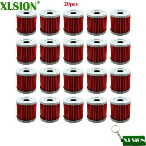 XLSION 20pcs Oil Filter For DRZ 400 400E 400X 400SM KLX 400SR LTZ LTR450 SUZUKI Dirt Bike Motorcycle