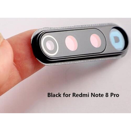 New Back Rear Camera Glass Lens Cover with Frame Holder Replacement For Redmi Note 8 8T 8 Pro Repair Parts