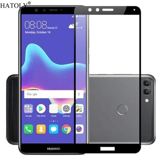 Screen Protector Huawei Y9 2018 Glass Tempered Glass Huawei Y9 2018 Glass Huawei Y9 2018 Full Glue Coverage Glass Film