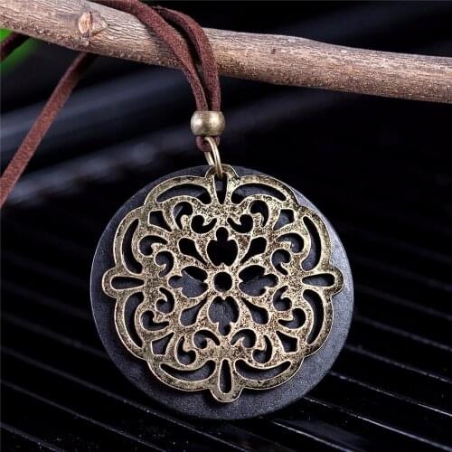 Coostuff Chains Suspension Jewelry on Neck Decoration Trinket Woman Bijouterie Choker Female lotus Best Friends Pendant Necklace
