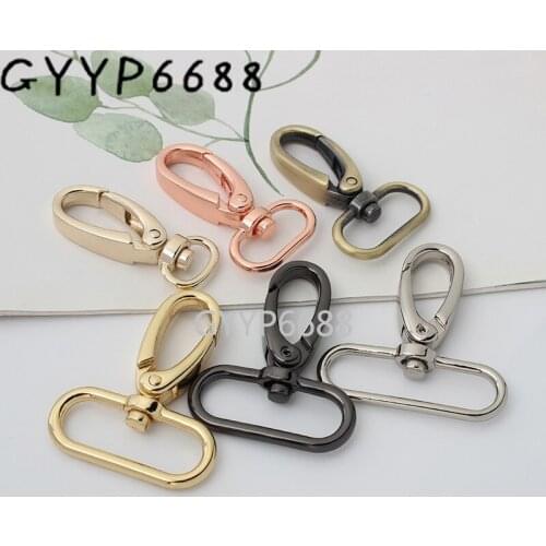 10-30-100pcs 7 colors 13-20-26-30-38mm rose gold high quality bag clasps lobster swivel trigger clips snap hook for strapping