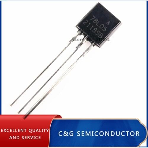 100PCS 78L05 LM78L05 L7805 TO-92 Positive-Voltage Regulators