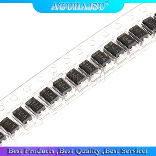 100 PCS DIODE M4 1N4004 SMD 1A 400 V IN4004 Rectifier Diode