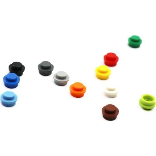 1000pcs Elements Bricks Parts 6141 Classic Pieces Building Blocks Plate Round 1 x 1 Creative Educational Toys Gifts for Children