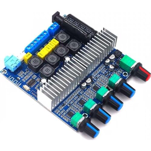 2*50W+100W TPA3116 Bluetooth-Compatible HIFI Power Subwoofer Amplifier Board 2.1 Channel TPA3116D2 Audio Stereo equalizer Amp