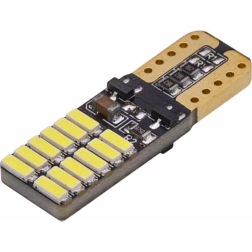 2Pcs Par Pingo T10 24 Led Smd Samsung Chip Terminal Em Ouro Cambus