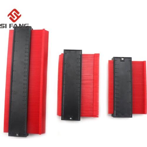 5/6/10"Multi-functio Contour Profile Gauge Tiling Laminate Tiles Edge Shaping Wood Measure Ruler ABS Contour Gauge Duplicator